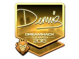 dennis (Gold) | Cluj-Napoca 2015 sticker