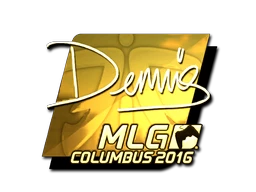 dennis (Gold) | MLG Columbus 2016 sticker