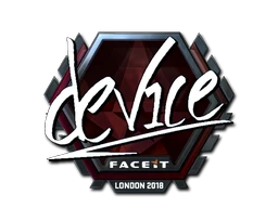 device (Foil) | London 2018 sticker