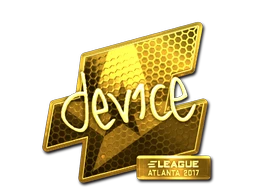 device (Gold) | Atlanta 2017 sticker