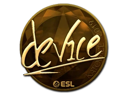 device (Gold) | Katowice 2019 sticker