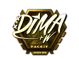 Dima (Gold) | London 2018 sticker