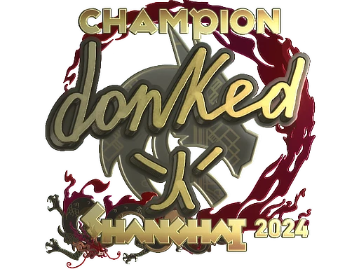 donk (Gold, Champion) | Shanghai 2024 sticker