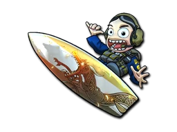 Dragon Lore Surf Ava sticker
