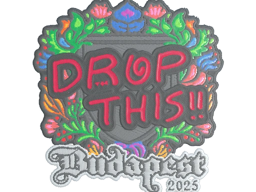 drop (Embroidered) | Budapest 2025 sticker