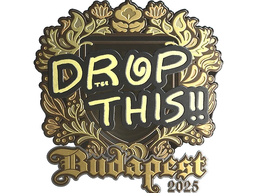 drop (Gold) | Budapest 2025 sticker