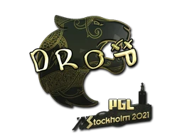 drop (Gold) | Stockholm 2021 sticker