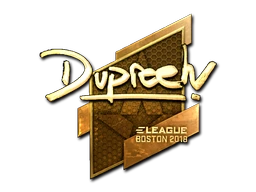 dupreeh (Gold) | Boston 2018 sticker