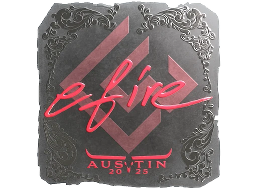efire (Foil) | Austin 2025 sticker