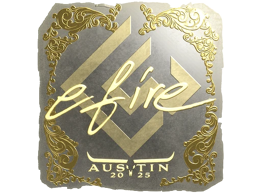 efire (Gold) | Austin 2025 sticker