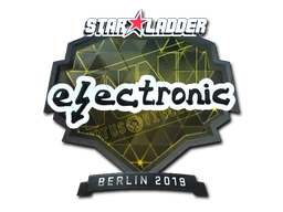 electronic (Foil) | Berlin 2019 sticker
