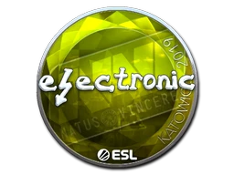 electronic (Foil) | Katowice 2019 sticker