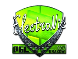 electronic (Foil) | Krakow 2017 sticker