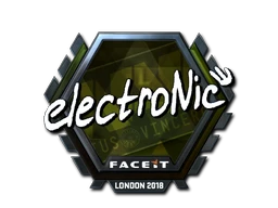 electronic (Foil) | London 2018 sticker