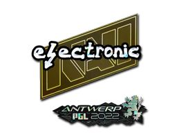 electronic (Glitter) | Antwerp 2022 sticker