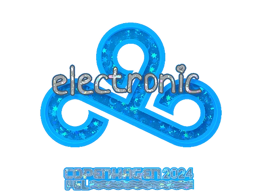 electronic (Glitter) | Copenhagen 2024 sticker