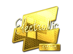 electronic (Gold) | Atlanta 2017 sticker