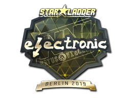 electronic (Gold) | Berlin 2019 sticker