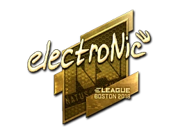 electronic (Gold) | Boston 2018 sticker