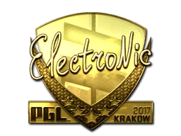 electronic (Gold) | Krakow 2017 sticker