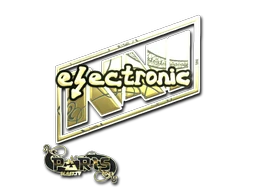 electronic (Gold) | Paris 2023 sticker