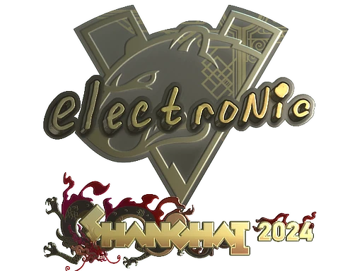 electronic (Gold) | Shanghai 2024 sticker