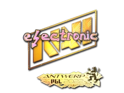 electronic (Holo) | Antwerp 2022 sticker