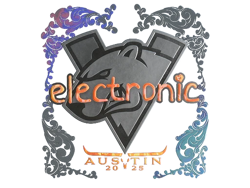 electronic (Holo) | Austin 2025 sticker