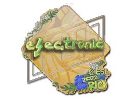 electronic (Holo) | Rio 2022 sticker