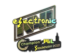 electroNic (Holo) | Stockholm 2021 sticker