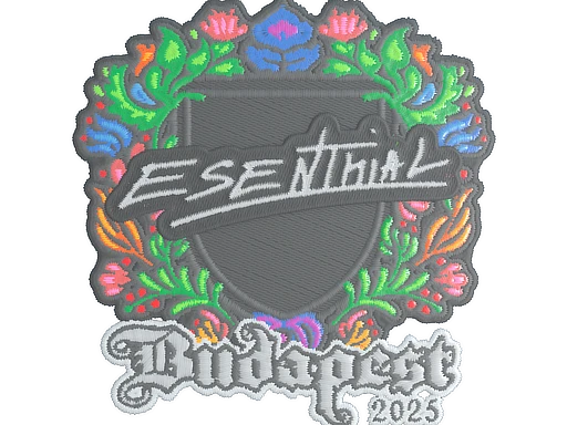 esenthial (Embroidered) | Budapest 2025 sticker
