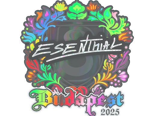 esenthial (Holo) | Budapest 2025 sticker