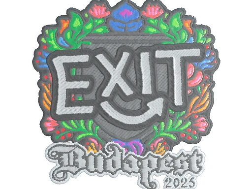 exit (Embroidered) | Budapest 2025 sticker