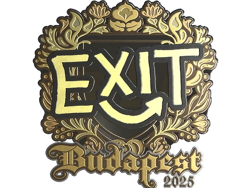 exit (Gold) | Budapest 2025 sticker