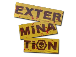 Extermination sticker