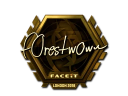 f0rest (Gold) | London 2018 sticker