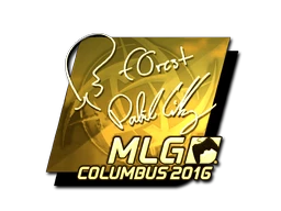 f0rest (Gold) | MLG Columbus 2016 sticker