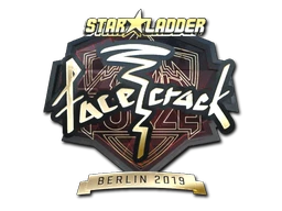 facecrack (Gold) | Berlin 2019 sticker