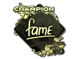 fame (Gold, Champion) | Rio 2022 sticker