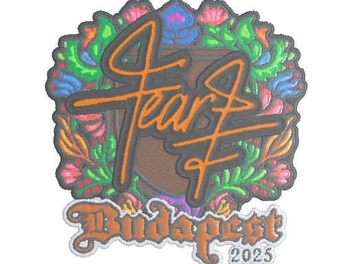 fEAR (Embroidered) | Budapest 2025 sticker