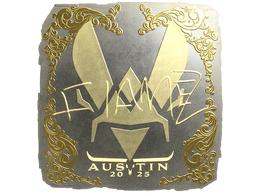 FlameZ (Gold) | Austin 2025 sticker