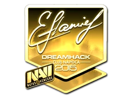 flamie (Gold) | Cluj-Napoca 2015 sticker