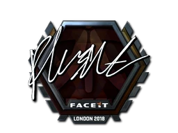 flusha (Foil) | London 2018 sticker