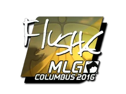 flusha (Foil) | MLG Columbus 2016 sticker
