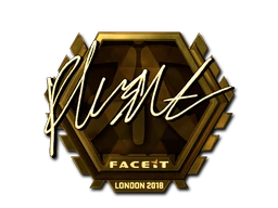 flusha (Gold) | London 2018 sticker