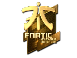Fnatic (Gold) | Boston 2018 sticker