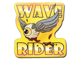 Fools Gold Wave Rider sticker