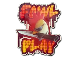 Fowl Play sticker