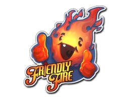 Friendly Fire sticker