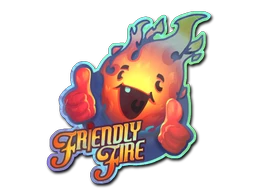 Friendly Fire sticker